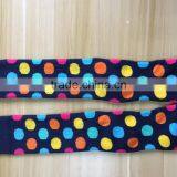 Mid-calf Teen Girl Colorful Dot Jacquard Full Terry Crew Fashion Tube Socks Women thumbnail-5