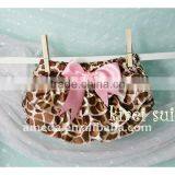 Light Pink Giraffe Satin Ruffles Panties Bloomers BSG6 thumbnail-1
