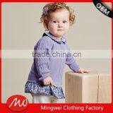 Latest Design Hand Knitted Lace New Born Baby Sweater Cardigan thumbnail-1