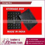 Premium Quality Leather Stamp Storage Box at Sale Price