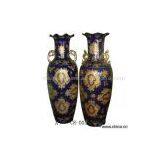 Sell Blue & Black Porcelain Vase thumbnail-1