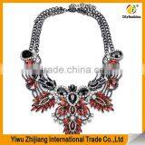 The New European and American Big Colorful Fashion Jewelry With Leaf Shape and Diamond thumbnail-1
