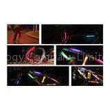 Green LED Fiber Safety Warning Stick / Bicycle LED Lights For Motorcycle Portable