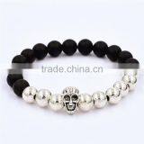 Fashion Skull Head Bead Bracelet for Men Women European Style Bead Bracelet thumbnail-2