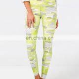 Multi Color Splice Printed Custom Leggings thumbnail-5