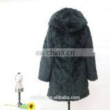 2016 Wholesale Ladies Warm Fake Fur Long Coat thumbnail-4