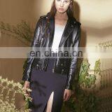 PU Leather Moto Women Jacket thumbnail-5