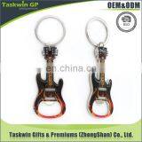 Beautiful Zinc Alloy Material Keychain, Metal Guitar Shape Keychain, Guitar Keychain for Promotional