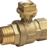 343GS High Performance Chrome-plate Ball PN40 Brass Ball Valve Full Bore