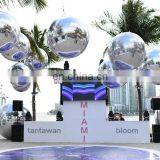Popular Decorative Hanging Balloon Holiday Inflatables Silver Golden Color Blow Up Mirror Ball for Shop thumbnail-3