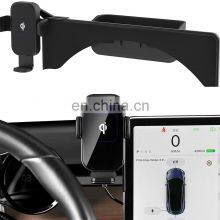 Dashboard Cell Phone Mount Holder With Wireless Charger For Tesla Model 3/Y Safety Cell Phone Holder