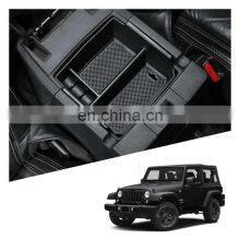 Interior Accessories Parts Silicone Armrest Rest Storage Box Center Control Console Organizer Tray For Jeep Wrangler Jk Jku