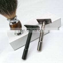 Classical Personal Touch Reusable Wholesale High Quality Shaving Kit Mens Barber Double Edge Razor thumbnail-2