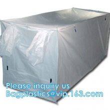 6Mil Drawstring White Waterproof Dumpster Container Liners, Recycled PE Dumpster Container Liners For Garbage Disposable thumbnail-3