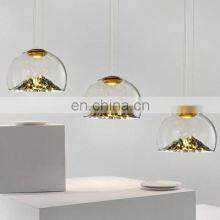 Home Hotel Hanging Lighting Glass Pendant Lights Modern Art LED Chandelier Light thumbnail-2