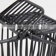 Пиковое качество пикниковая корзина из плетеного ротанга с двумя крышками и ручкой Оптовый поставщик thumbnail-3