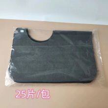 Disposable Non-woven Black Barber Bib Hair Tools Dyed Hair Wai Cloth Waterproof Dustproof Thickening thumbnail-2