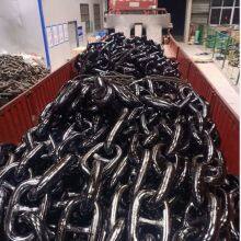 Black Painted Floating Wind Power Platform Stud Link Anchor Chain Grade 2, 3 With ABS, DNV, CCS, LR, KR, NK, BV thumbnail-2