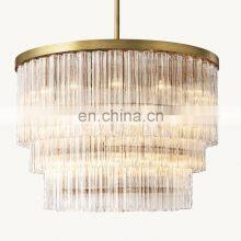 Custom Modern Luxury Cielo Three-Tier Round Glass Chandelier Hanging For Living Room Restaurant Hotel Bedroom Ceiling Lighting thumbnail-5