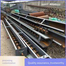 Flour Shaftless Steel Tube Screw Elevator, 4-meter Stainless Steel Screw Feeder, Carbon Steel Pig Feed Conveyor thumbnail-1