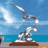 Modern Large Famous Arts Stainless Steel Sculpture for Garden Decoration thumbnail-1
