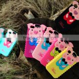 fashion cheap silicon case for iphone 4 case, custom 3d silicone animal case for iphone 5 5s, 3d silicone case for samsung galax