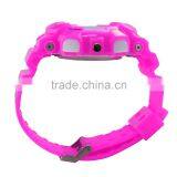 LP1369 Hot Product Stainless Steel Case Back Dual Time pu Bracelet Watch thumbnail-5