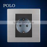 Universal Stainless Steel Material Socket Dedicated 16A German Type Socket