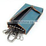 Practical Leather Card Holder Key Holder Wallet With Zipper Closure thumbnail-2