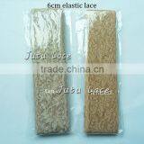 New Fancy 2" Width Decorative Stretch Lace Elastic Trim Cheap Price Wholesale for Headband Hair Accessory thumbnail-5