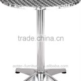 Outdoor stainless steel base dining table