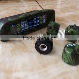 Good Performance Solar Wireless Car TPMS Tire Pressure Monitor System With USB Slot thumbnail-1