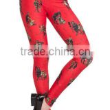 Woman Body Fitted Fair Isle Krampus Leggings / Tights Full Sublimated with custom design