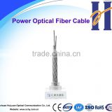 Composite overhead ground wire with optical fiber (OPGW)