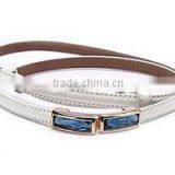 Fashion Design PU Belt With Stone Buckle for Lady thumbnail-3