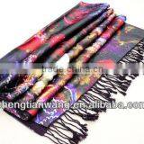 100% Silk Double-layer 2014 Latest Design Good Quality Lady Scarf