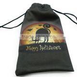 Green Double Microfiber Drawstring Pouch thumbnail-6