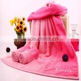 Gradient Embroidery Smile Gift Wholesale Embroidery Logo 100% Cotton Towel Set thumbnail-2