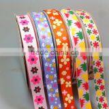 Supply16mm 5/8inch Pink/ Purple /organge Floral Printed Ribbon Printing Decorative for Handmade Hair Bows Craft Card Making Quality Choice thumbnail-1