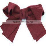 Fashion New Fall Wool Bow Clip,Large Wool Hair Bows thumbnail-6