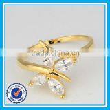 Cheap Wholesale Wedding Zircon Sexy Ladies Finger Gold Ring Design thumbnail-2