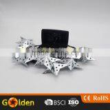 2016 New Hot 10 Led Solar Metal Star String Decoration Light thumbnail-4