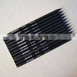 7" Standard Size Hexagonal Shape Sharpened Black Linden Wood 2.2mm Lead Black Knight HB Pencil thumbnail-2