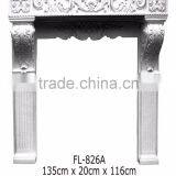 Polystyrene High Quality Beautiful PU Decorative White Marble Fireplace/freestanding Nero Marquina Marble Fireplace thumbnail-2