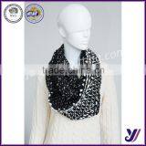 up to Date Scarf With Foil Orange Winter Infinity Knit Pashmina Scarf Professional Manufacturer(Can be Customized) thumbnail-3