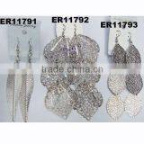Wholesale Fashion Gold Tone Metal Dangle Chandelier Earrings thumbnail-2