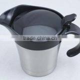 Stainless Steel Double Wall Gravy Boat With Spout & Lid thumbnail-3