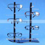 Shenzhen factory 5 tiers innovative design crossed acrylic eyewear display rod/acrylic sunglass stand/acrylic eyewear display