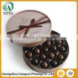 Divided Printed Custom Logo Chocolate Packaging Round Boxes Round Candy Paper Box thumbnail-2