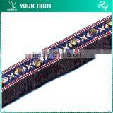 8MM Gold Square 8MM Gold Dome Stud Cotton Decorative Tassel Braid Trimming thumbnail-1